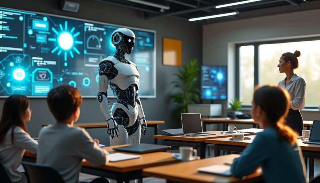 découvrez comment l'intelligence artificielle pourrait transformer l'enseignement et si elle est destinée à remplacer les professeurs dans un avenir proche.